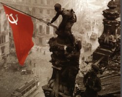 la bandiera rossa sul Reichstag