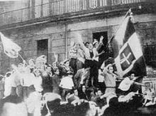 Manifestazione monarchica a Napoli (archivio Unità)