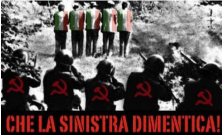 falsi fotografici sulle foibe: in realtà si tratta di civili uccisi dalle truppe italiane in Jugoslavia, a Dane, a sudest di Lubiana il 31 luglio 1942
